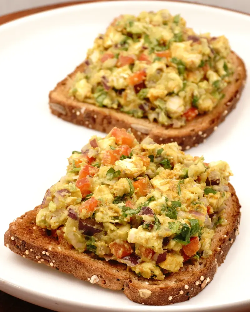Avocado Chicken Open Sandwich