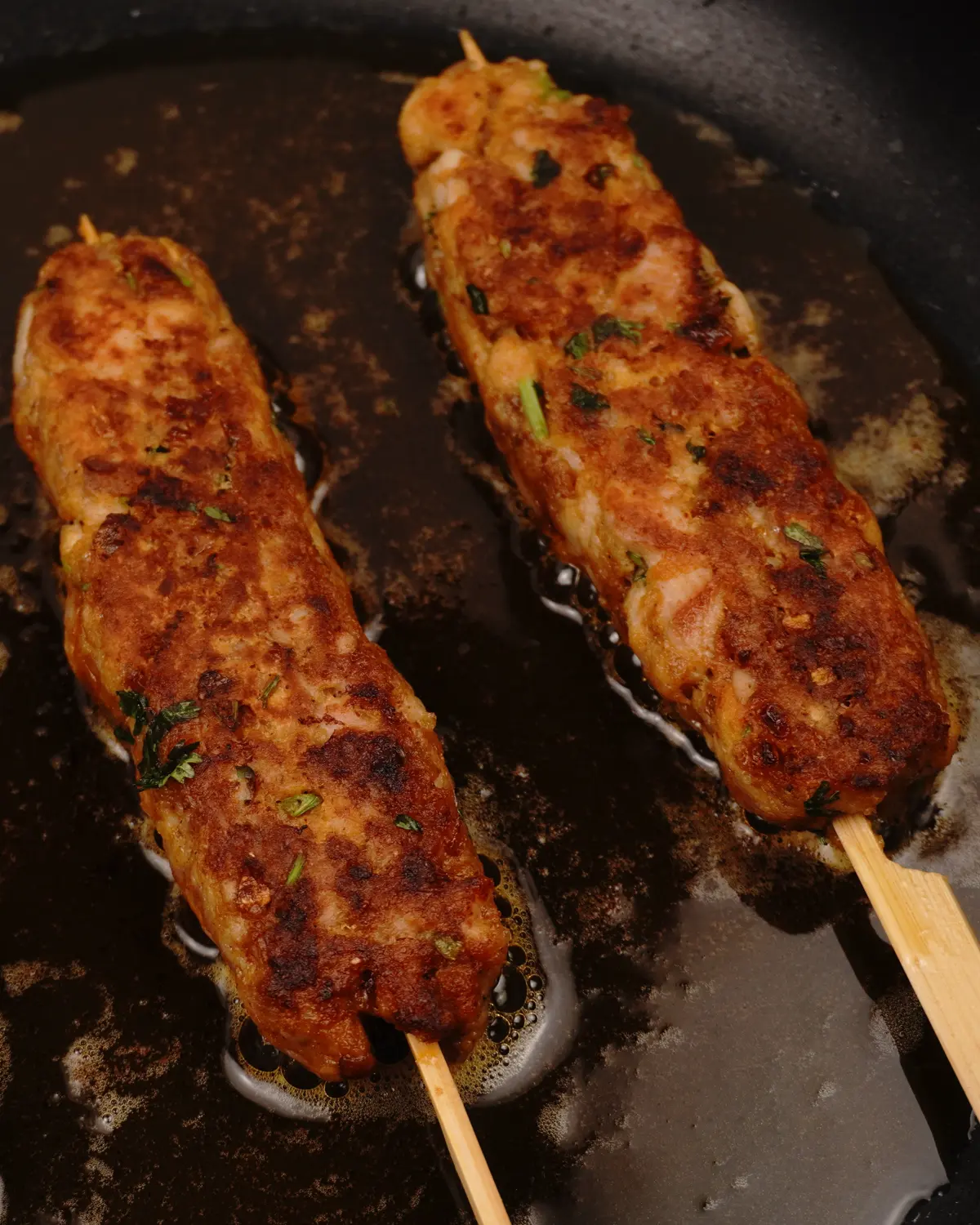 Restaurant Style Chicken Seekh Kebab - Indian recipe showing finished dish ready to serve