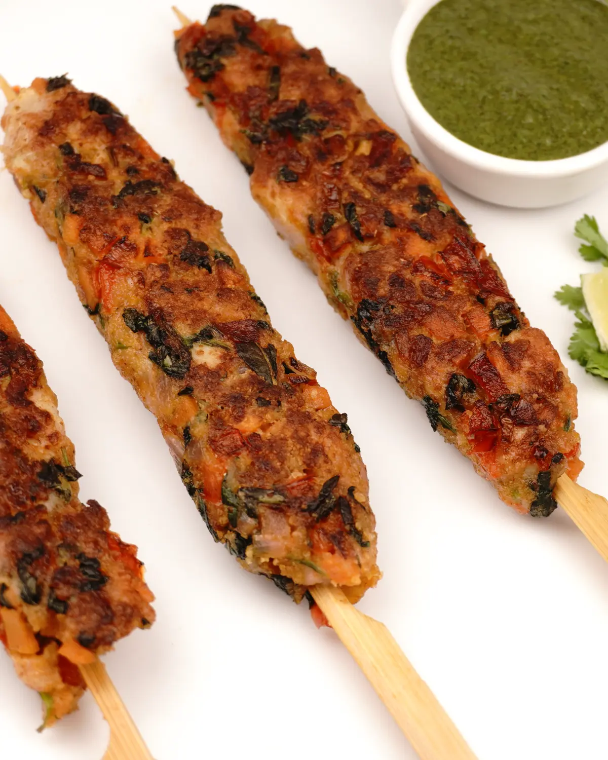  Veggie Loaded Chicken seekh kebab - Indian recipe showing finished dish ready to serve