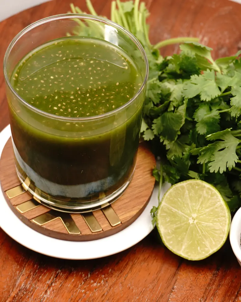 Green Juice With Chia Seeds