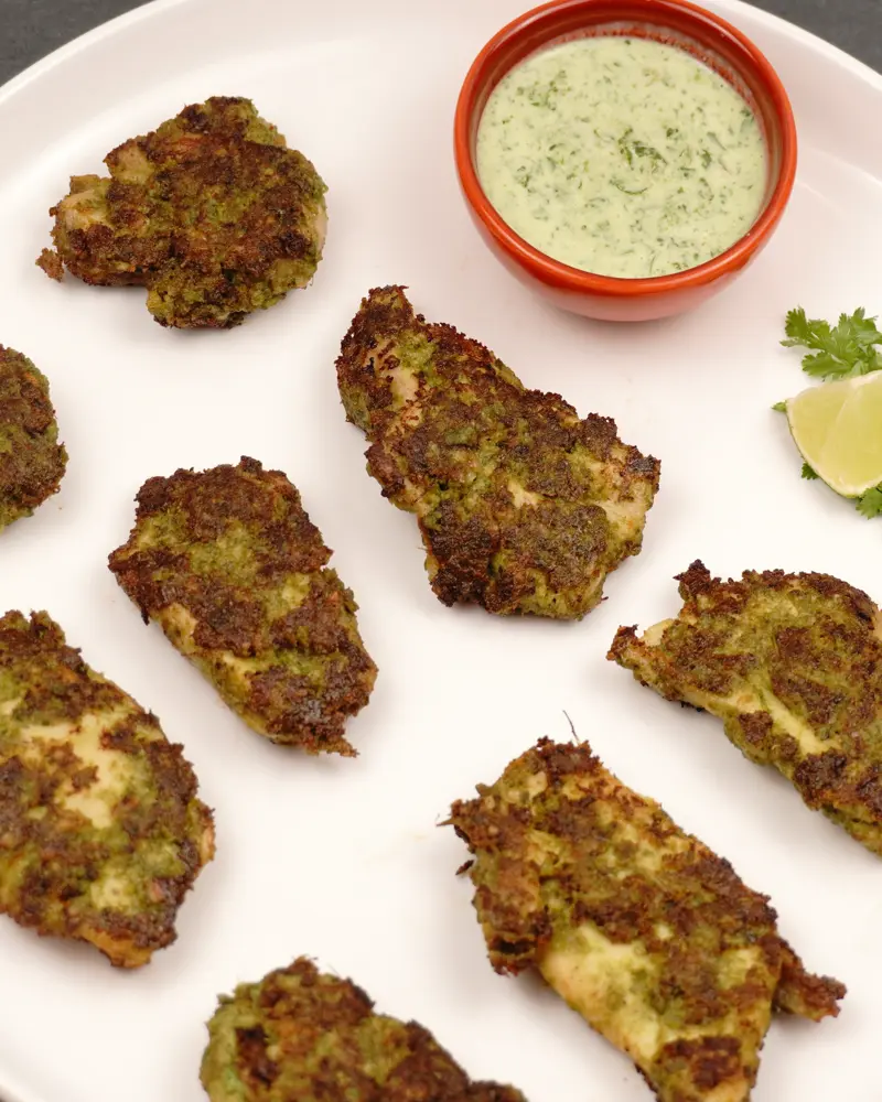 Herb Chicken Tikka (Hariyali Murgh Tikka)