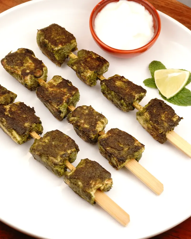 Low Carb, Less Oil Hariyali Tikka 