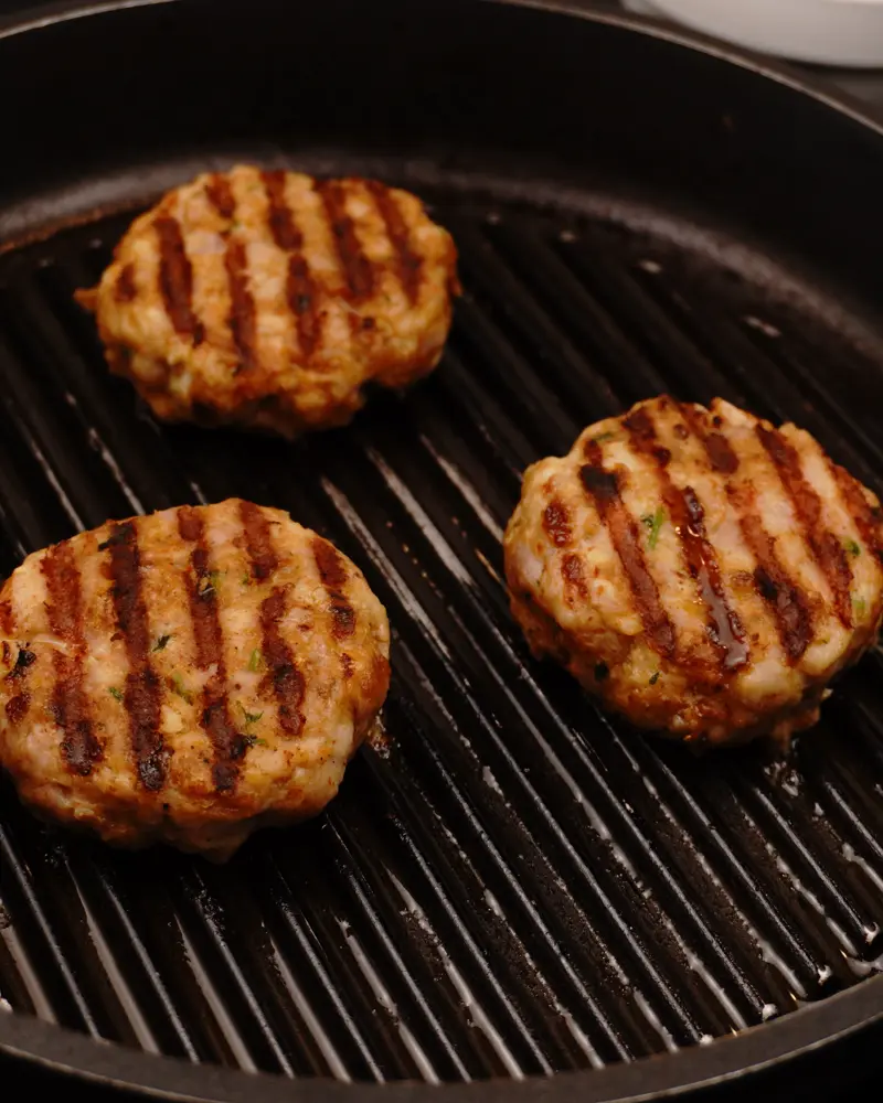 Less Prep Time -15 Mins Pan Grilled Chicken Patty Kebab               