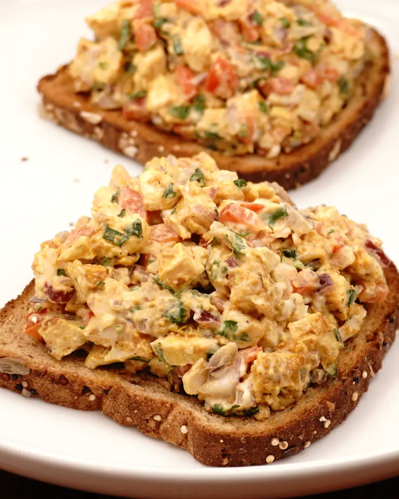Mayo Chicken Open Sandwich