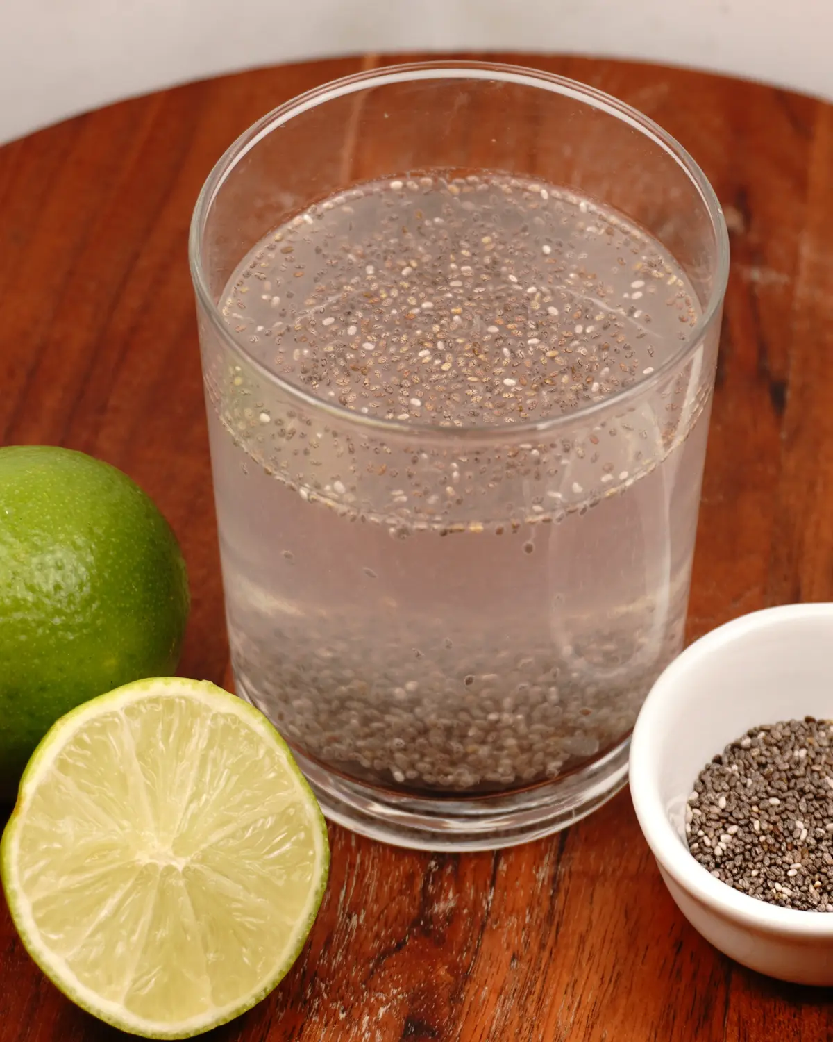 Simple Chia Lime Water - Indian recipe showing finished dish ready to serve
