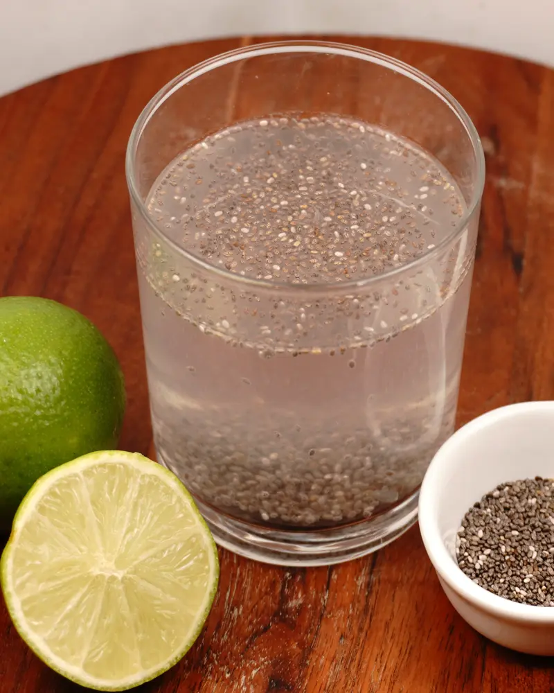 Simple Chia Lime Water