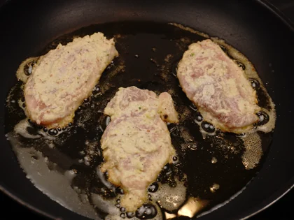 Cashew Chicken Tikka (Afghani Murgh Tikka) - Cooking the Chicken (First Side)