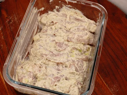 Cashew Chicken Tikka (Afghani Murgh Tikka) - Check the Consistency and Coat the Chicken