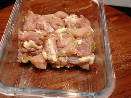 Avocado Chicken Tikka Sandwich - Prepare and apply the second marinade