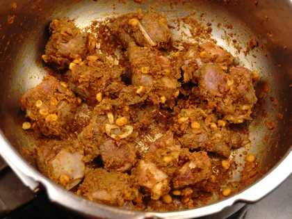 Baby Goat Mutton Shorba (Soup) - Prep and Brown the Meat