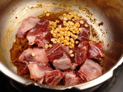 Baby Goat Mutton Shorba (Soup) - Prep and Brown the Meat
