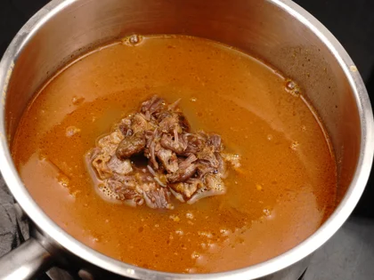 Baby Goat Mutton Shorba (Soup) - Reheat and Thicken