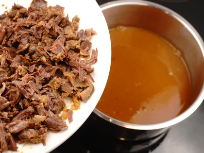 Baby Goat Mutton Shorba (Soup) - Reheat and Thicken