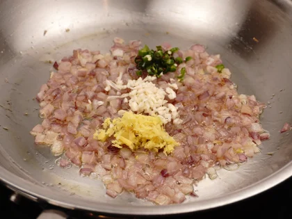 broiled chicken patty kebab - Add finely chopped spices 