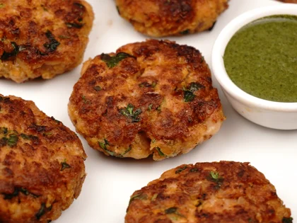 Restaurant Style Chicken Patty Kebab - Serve and Enjoy!