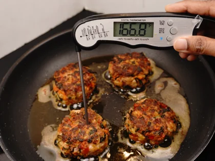 Veggie Loaded Chicken Patty Kebab - Flip and Finish Cooking