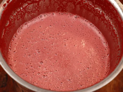 Coconut Milk Beetroot Smoothie - Blend in the Remaining Milk