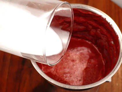 Coconut Milk Beetroot Smoothie - Blend in the Remaining Milk