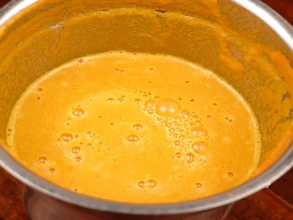 Coconut Milk Carrot Smoothie - Blend in the Remaining Milk