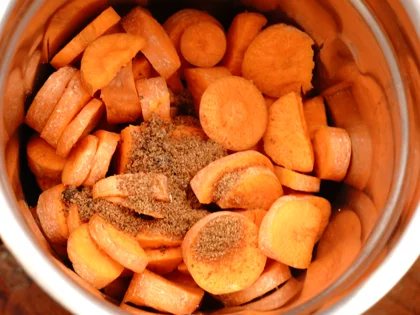 Coconut Milk Carrot Smoothie - Coarse Grind the Carrots