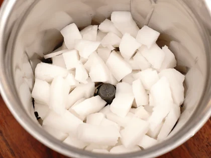   Coconut Milk  - Pulse to a coarse grind