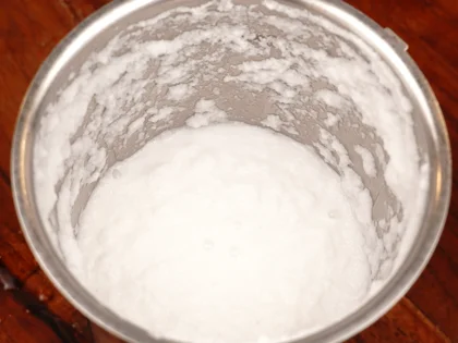   Coconut Milk  - Add warm water and blend fine