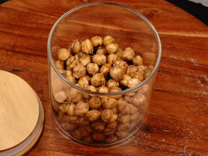 Crunchy Air Fried Sprouted Chickpeas - Storage and Preservation