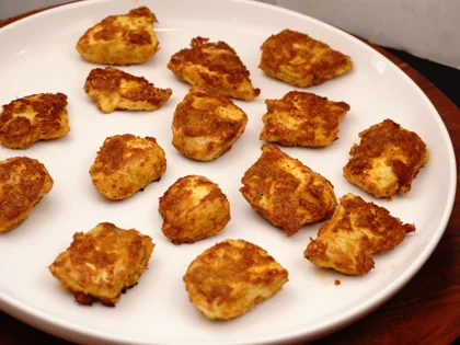 Curd Chicken Open Sandwich - Drain & Cool Down