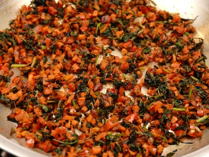 Veggie Loaded Fish Patty Kebab - Mix all the ingredients well, add lime juice and keep them aside