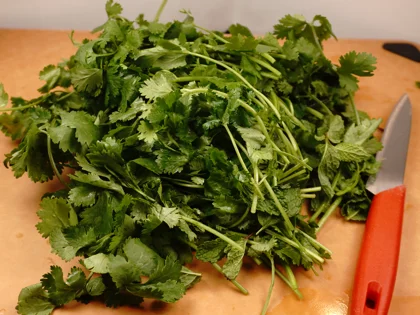 Green Juice With Chia Seeds - Chop the leaves