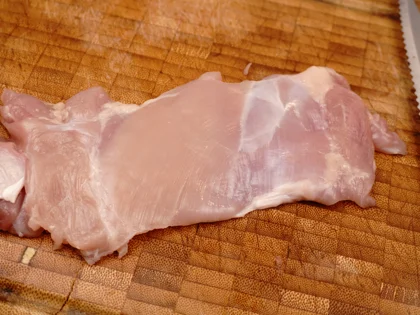 Hariyali Murgh Tikka - Slice into Small Pieces