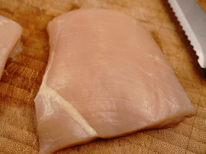 Less Oil Cashew Chicken Tikka (Afghani Murgh Tikka) - Slice into Strips