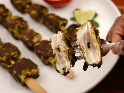 Low Carb, Less Oil Hariyali Tikka  - Ready to serve