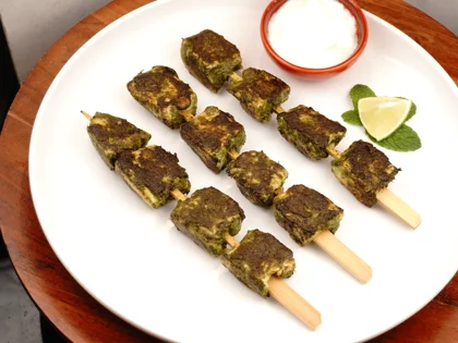 Low Carb, Less Oil Hariyali Tikka  - Ready to serve