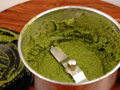 Low Carb, Less Oil Hariyali Tikka  - Final marinade 