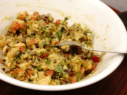Avocado Chicken Open Sandwich - Prepare Stuffing