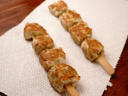 Less Oil Cashew Chicken Tikka (Afghani Murgh Tikka) - Remove Surface Oil and Rest