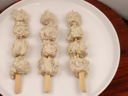 Less Oil Cashew Chicken Tikka (Afghani Murgh Tikka) - Skewer the Chicken