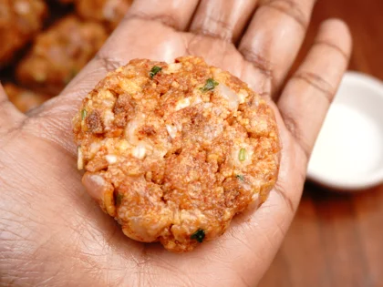 Less Prep Time -15 Mins Chicken Patty Kebab                - Making the Patties