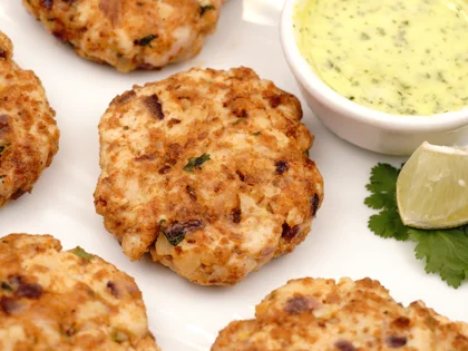 Low Calorie Chicken Patty Kebab - Serve and Enjoy!