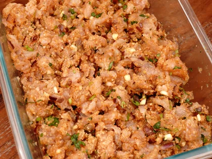 Low Calorie Chicken Patty Kebab - Check Consistency