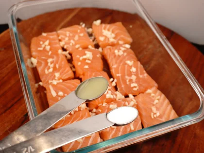Low Carb, Less Oil Lasooni Fish Tikka - Add the following ingredients to the small sized fish pieces