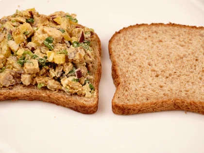 Mayo Chicken Tikka Sandwich - Stuffing the Bread