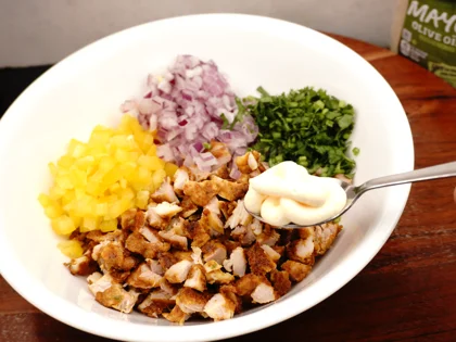 Mayo Chicken Tikka Sandwich - Prepare Stuffing