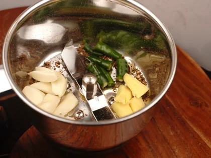 Mughlai Chicken Curry - First grind the whole Dry Spices then fresh spices