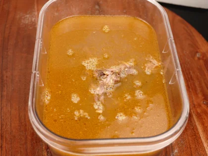 Baby Goat Mutton Shorba (Soup) - Refrigeration vs. Quick Freeze