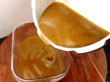 Baby Goat Mutton Shorba (Soup) - Refrigeration vs. Quick Freeze
