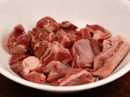 Baby Goat Mutton Shorba (Soup) - Pat Dry,  Marinate and Refrigerate