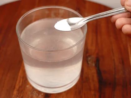 Simple Chia Lime Water - Mix water, lime juice and salt