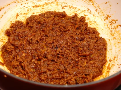 Pot-Cooked Mutton Curry (Baby Goat) — Restaurant Style - Add Tomato Puree